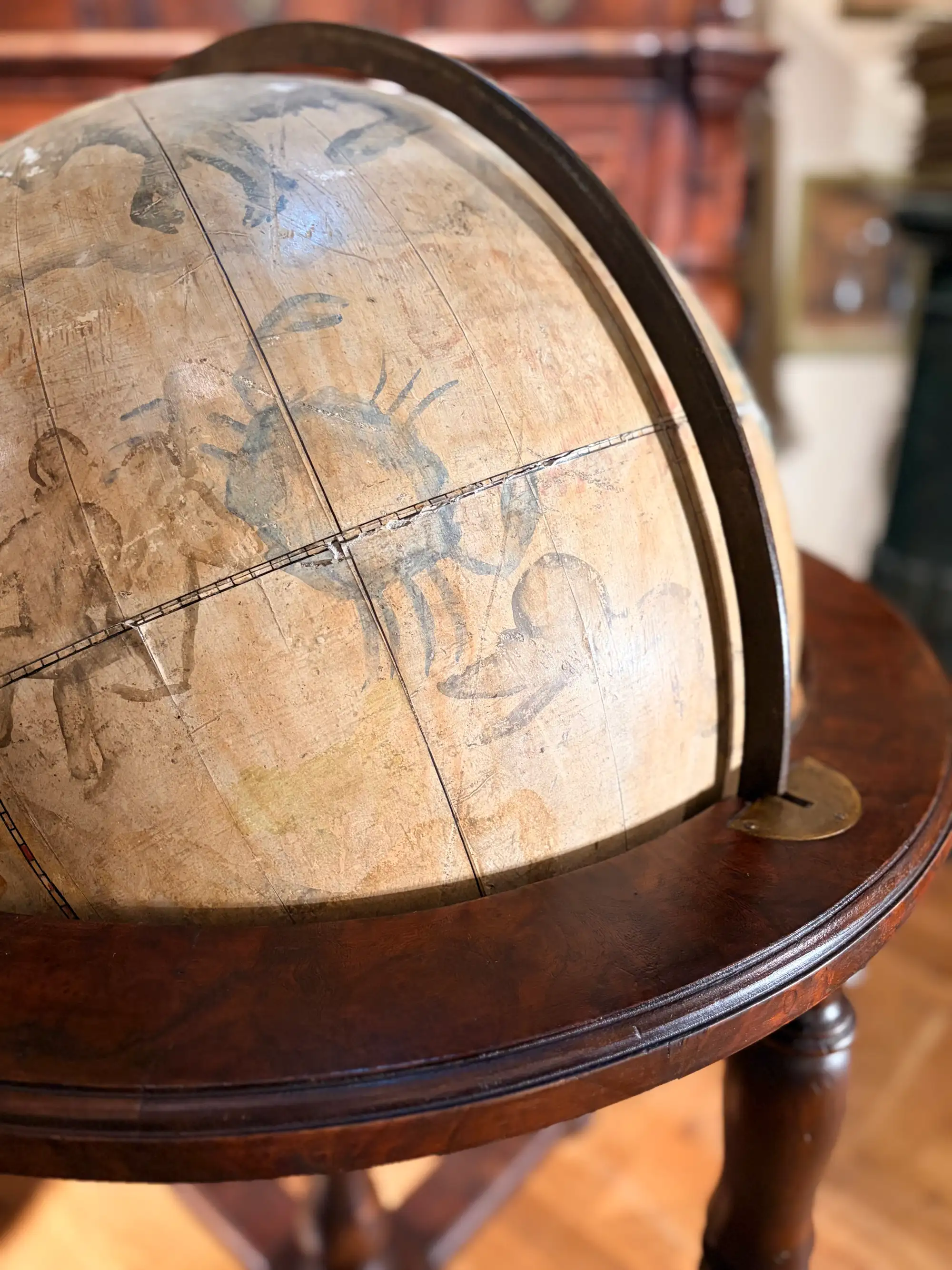Globo Celeste Italiano del XIX Secolo su Base in Legno Tornito - immagine 12