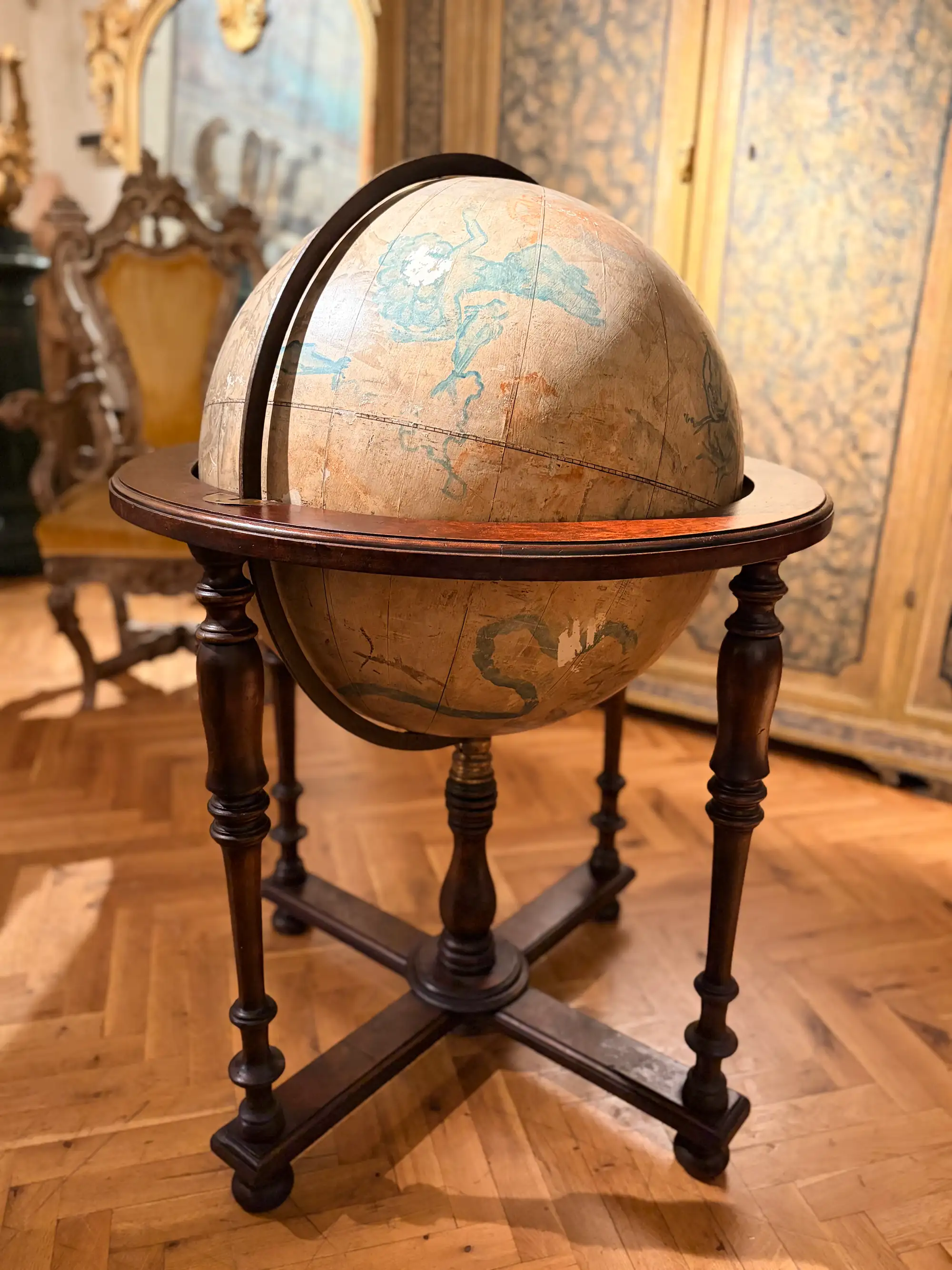 Globo Celeste Italiano del XIX Secolo su Base in Legno Tornito - immagine 19