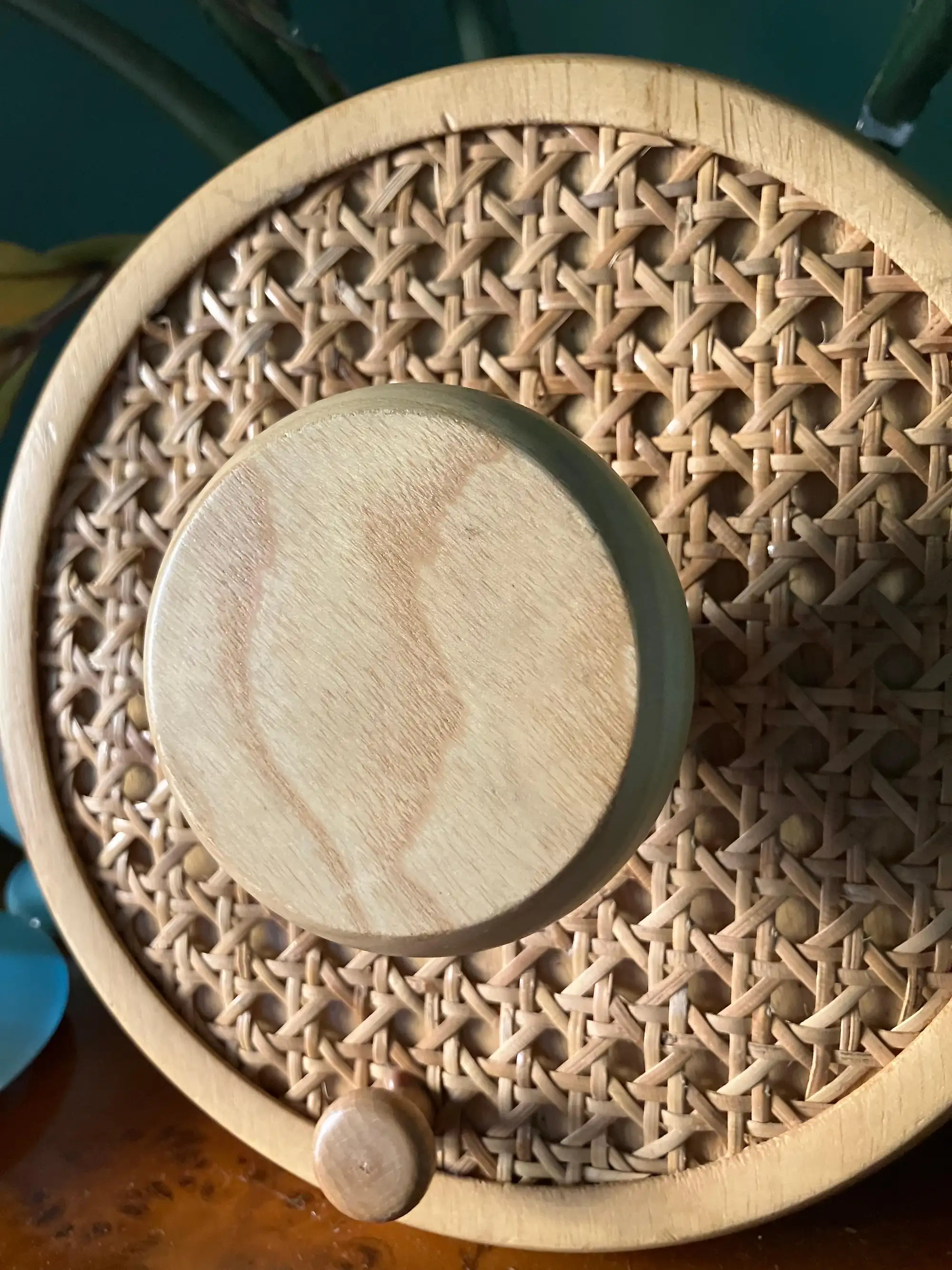 Ganci da Parete in Legno e Paglia in Stile Italiano Moderno di Metà XX Secolo - immagine 7
