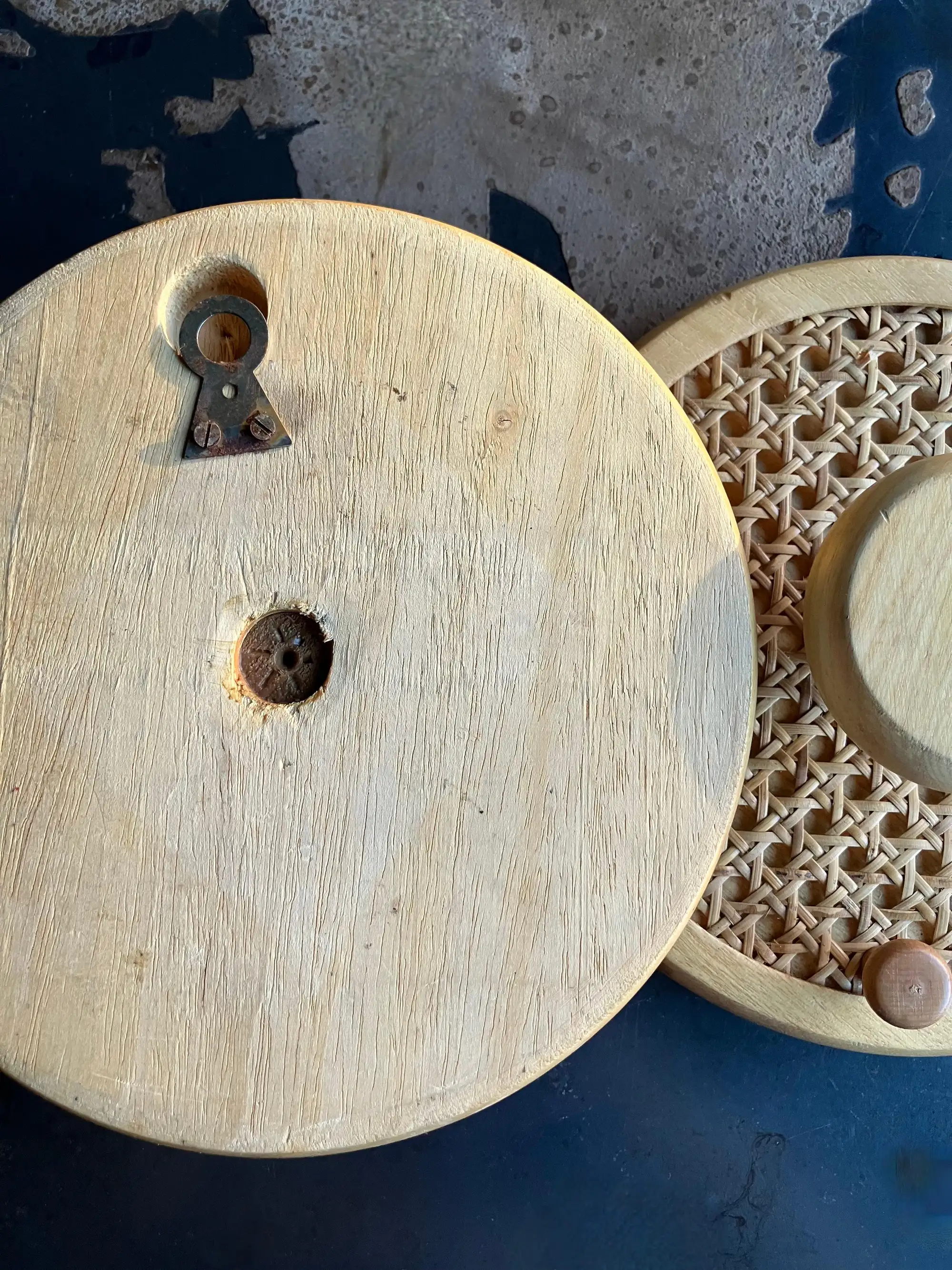 Ganci da Parete in Legno e Paglia in Stile Italiano Moderno di Metà XX Secolo - immagine 8